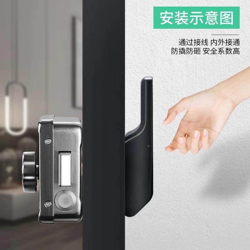 无品牌/厂家指纹刷卡门禁一体铁门出租密码锁I锁C锁磁卡感应指纹