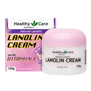 澳洲进口HealthyCare绵羊油维e乳面霜100g