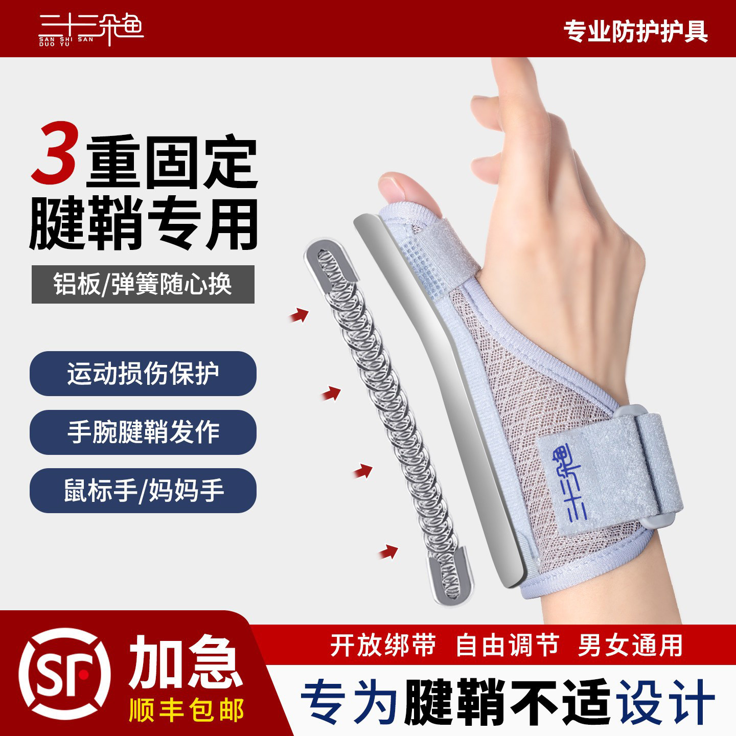 大拇指腱鞘护腕手腕扭伤护指套
