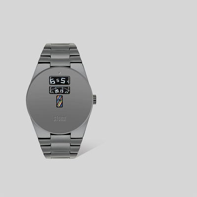 STORM/英伦风暴OSTON系列欧美多功能男士手表旋转碟片表盘47556