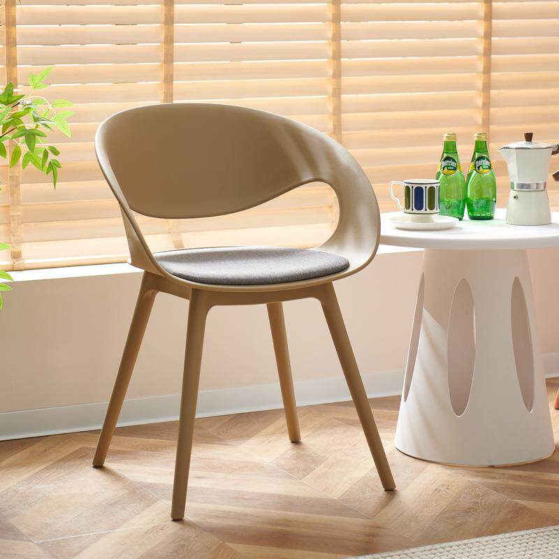 拉车简约餐椅北欧加厚塑料椅子家用网红咖啡厅甜品店靠背椅工程书