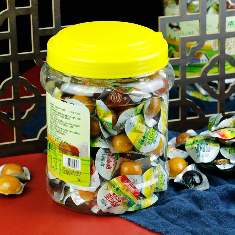 鲜本鲜鹌鹑蛋卤蛋盐焗香辣多口味桶装600g熟食开袋即食休闲小零食