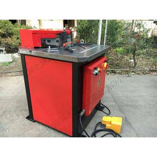 不锈钢方管液压剪角机金属板材双工位切角机90度液压切角机