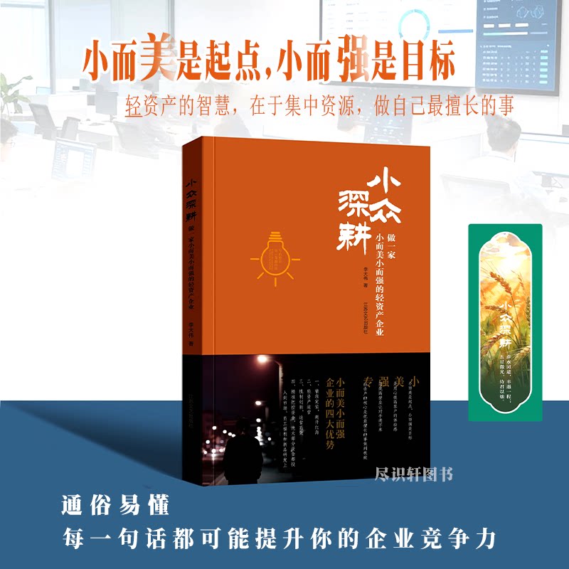 《小众深耕》中小企业经营实战书商业思维提升轻资产运营与团队管理创业者商业落地思维如何让中小企业活得久