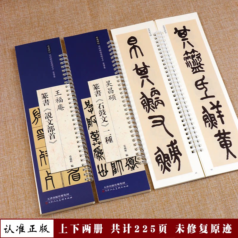 王福庵篆书《说文部首》吴昌硕石鼓文近距离临草练字卡经典篆书碑帖书法爱好者初学者毛笔字字帖