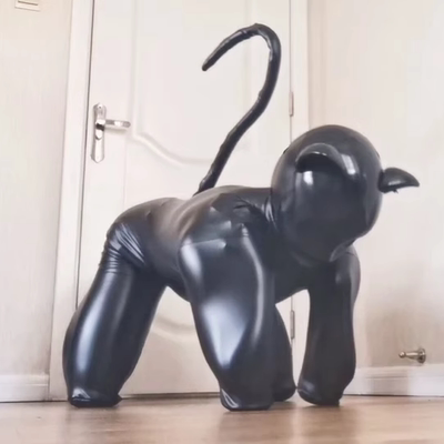 黑色弹力皮PVC涂胶全包紧身狗狗服束缚衣连体衣木乃伊扮演服定制