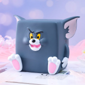 猫咪老鼠存钱罐儿童男卡通超大防摔存钱筒可爱可存可取硬币存钱筒