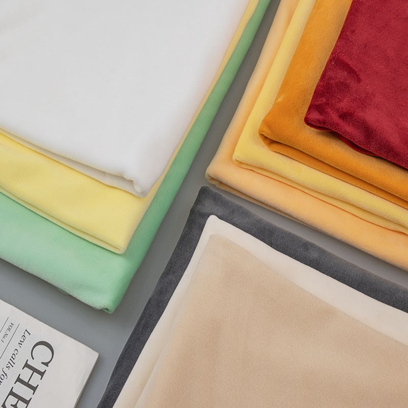 加密氨纶布料四面弹力水晶超柔diy毛绒玩具布服装抱枕兽装肉垫布