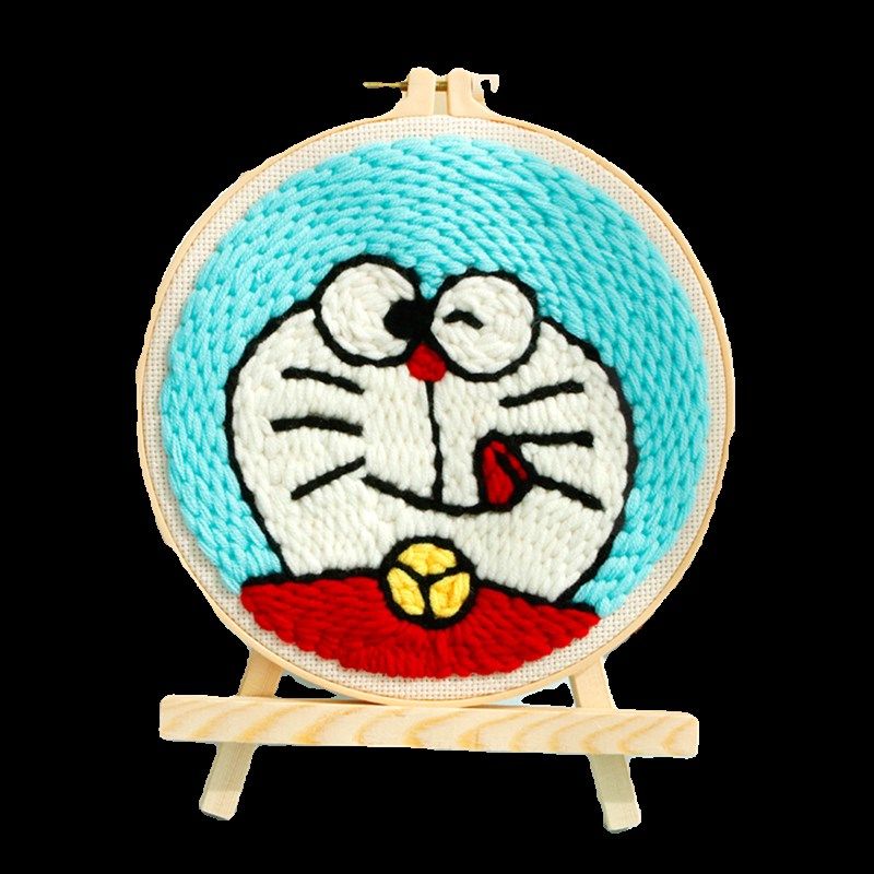 卡通可爱戳戳绣diy手工材料包儿童情人棉毛线羊毛毡新手装饰挂画,居家布艺,戳戳绣,淘宝优惠券,粉丝福利购,淘宝优惠卷