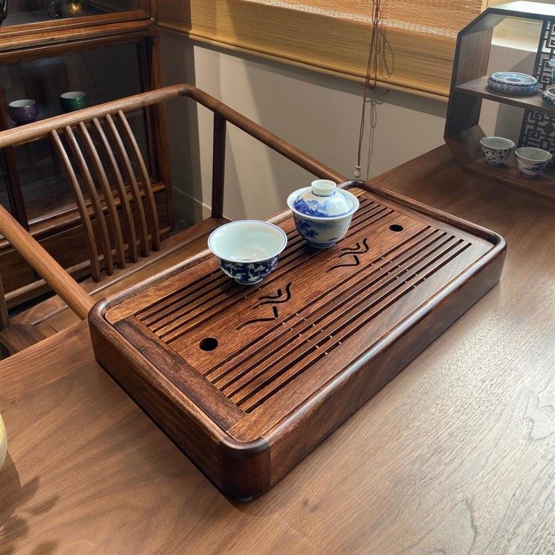 2024阳台茶桌椅组合新中式禅意黑胡桃白蜡木泡茶桌酒店民宿办公室,住宅家具,家用茶台/茶桌,淘宝优惠券,粉丝福利购,淘宝优惠卷