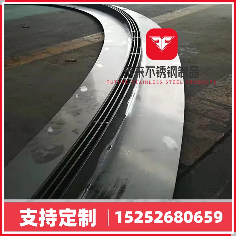 不锈钢线性排水沟盖板缝隙式排水沟成品线性排水沟不锈钢盖板定制