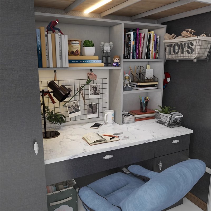 墙纸宿舍桌面贴纸翻新自粘防水桌布男生寝室改造书桌装饰灰色壁纸