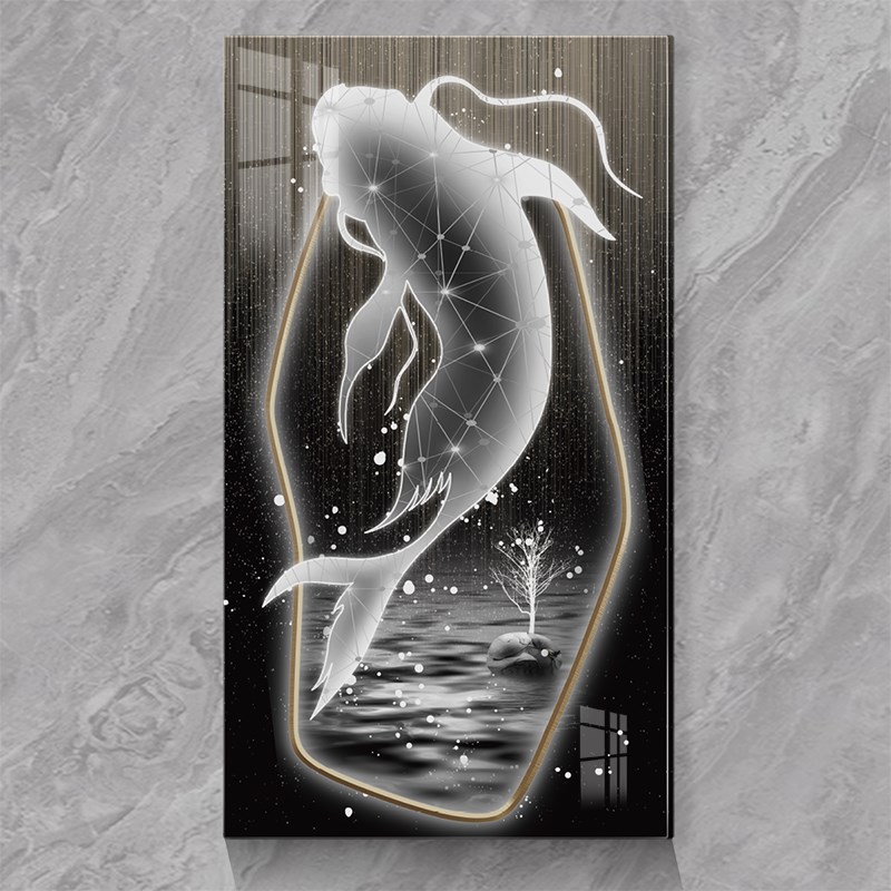 遮丑墙贴客厅墙洞缝隙遮挡装饰画自粘亚克力立体定制走廊创意贴画