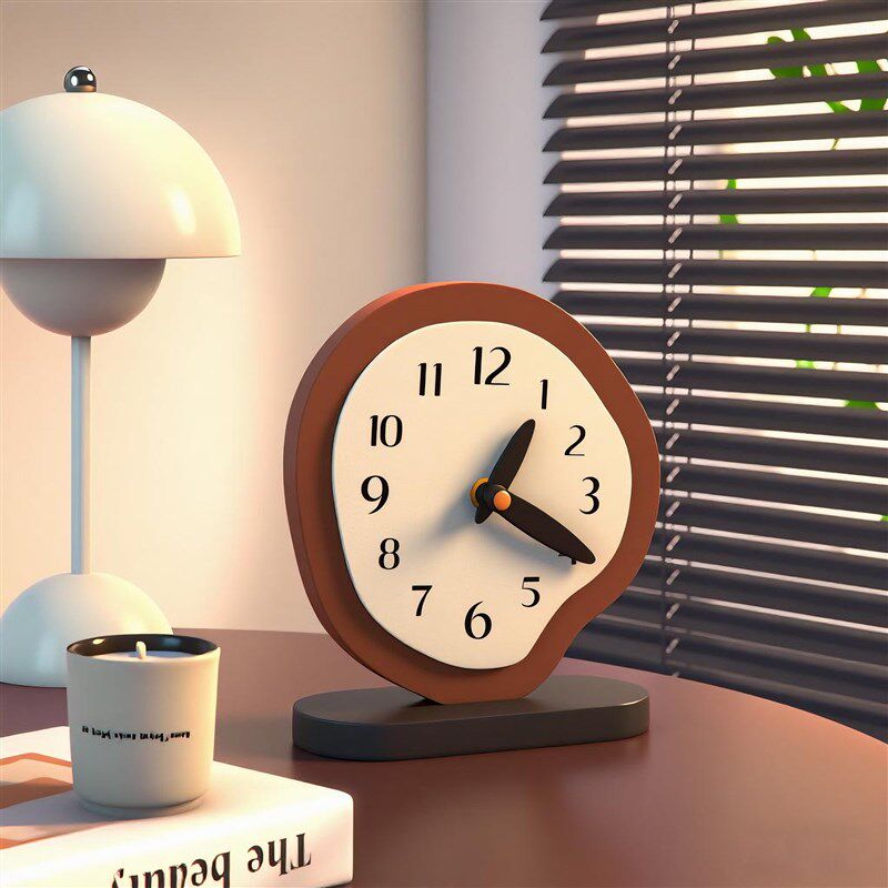 法国中世纪创意桌面时钟桌面客厅软装饰高端办公室小众装饰饰品