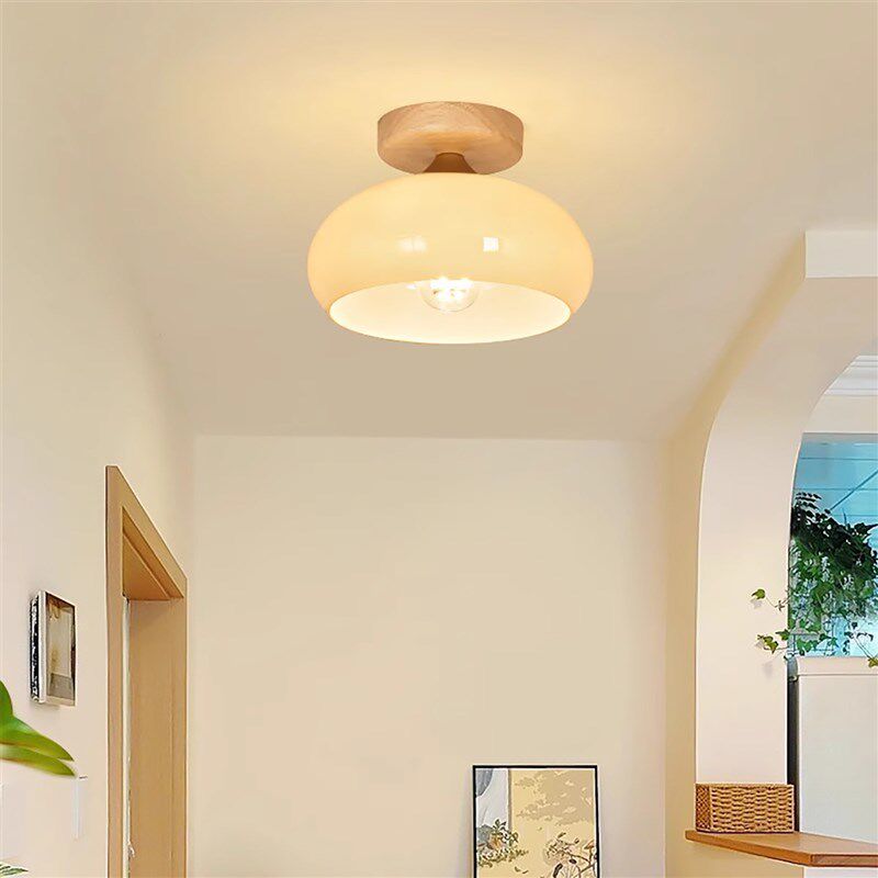 走廊灯过道灯中古侘寂风门口入户玄关卧室衣帽间创意楼梯间吸顶灯