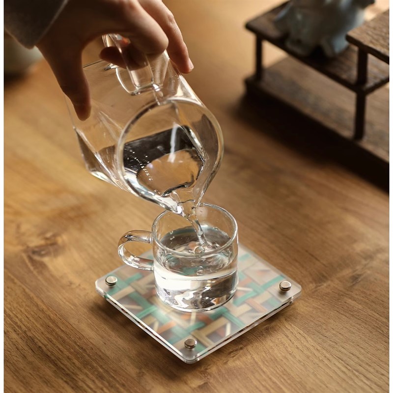 篾匠姑娘杯垫DIY竹编手工材料包国风非遗手工亲子文创中秋礼物