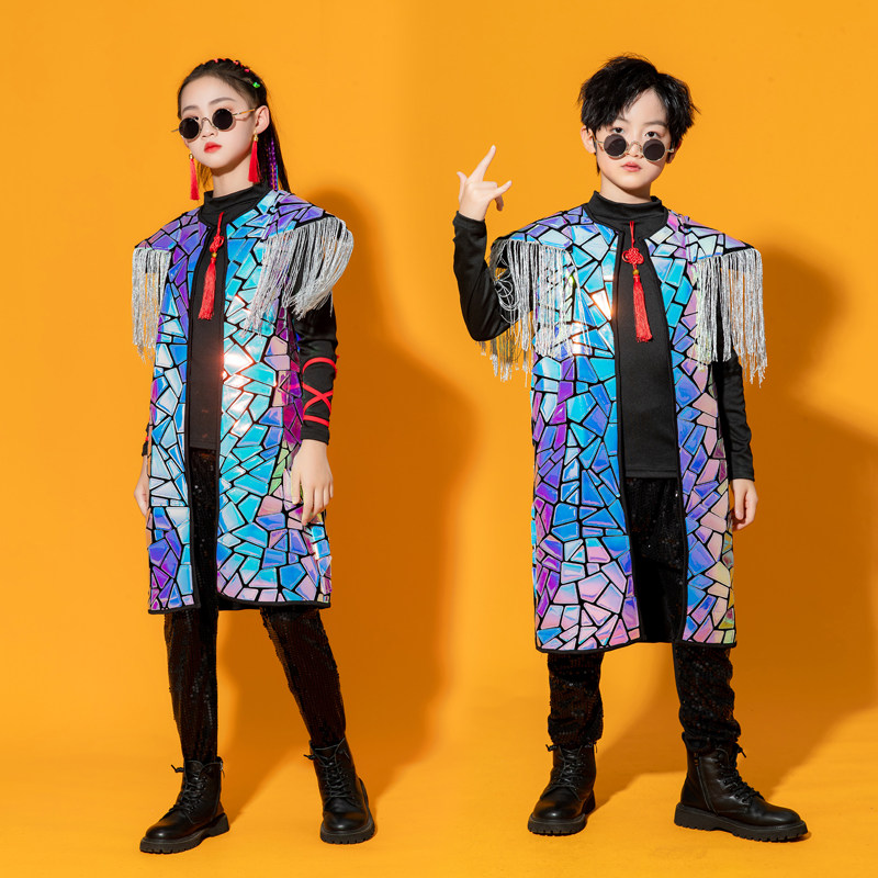 儿童科技感模特T台走秀男童街舞中国风女童爵士舞架子鼓表演出服,童装/婴儿装/亲子装,儿童演出服,淘宝优惠券,粉丝福利购,淘宝优惠卷