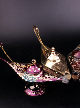 巴基斯坦手工铜器阿拉丁神灯摆件居家酒店玄关创意铜灯工艺品摆设