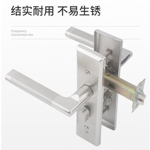 净化门锁整套无尘车间彩钢板专用不锈钢工程活动房车间70舌执手锁