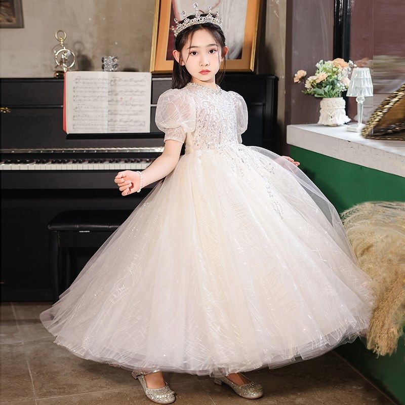 女童晚礼服2024新款高端花童公主裙儿童主持人钢琴表演生日婚纱夏,童装/婴儿装/亲子装,儿童礼服,淘宝优惠券,粉丝福利购,淘宝优惠卷