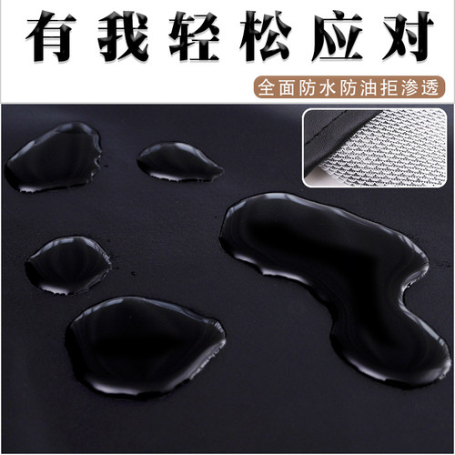 PU围裙软皮革家用厨房防水防油女洋气新款围腰工作服定制logo印字