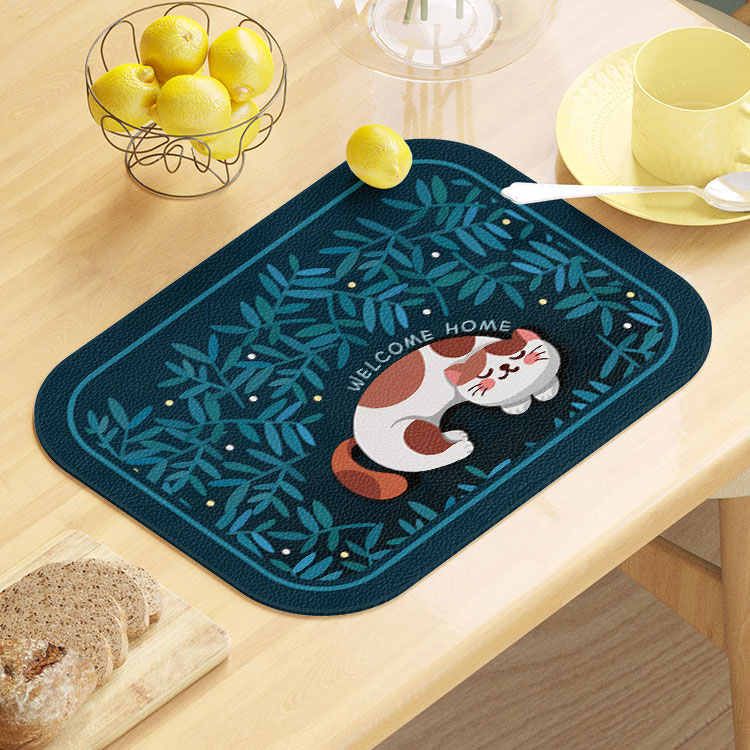 好多动物 皮革餐桌垫西餐垫小餐垫防水防油隔热防烫餐盘碗垫日式