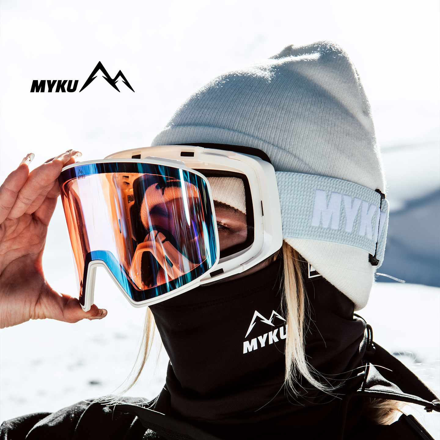 MYKU滑雪镜双层磁吸男女款护目镜