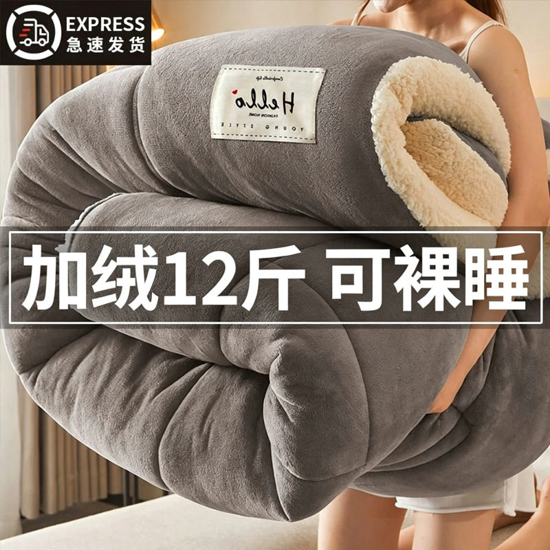 牛奶羊羔绒毛毯加厚毯子冬季被子午睡沙发盖毯被芯棉被冬被春秋被