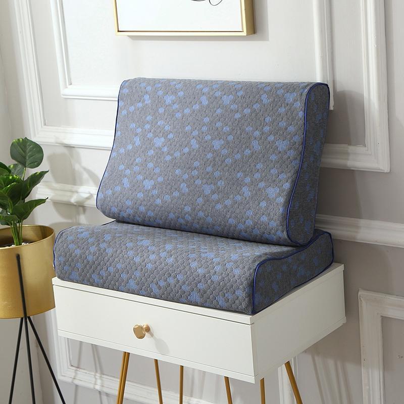 乳胶枕套波浪型抗菌防螨石墨烯枕芯套橡胶枕头套44X70一只装枕芯