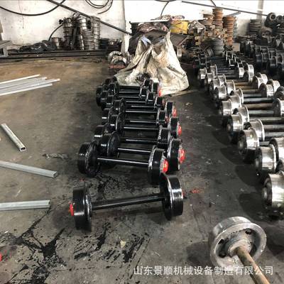 铸钢矿车轮 1.5T矿车轮对 空心实心轮对 矿用轨道轮 钢轨轮厂家
