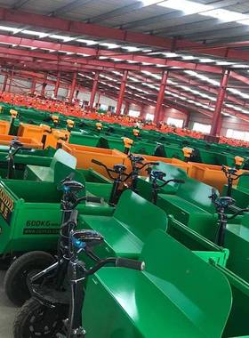 电动三轮车斗工地灰平UAC车运土运载板车搬运车拉砖车翻斗车