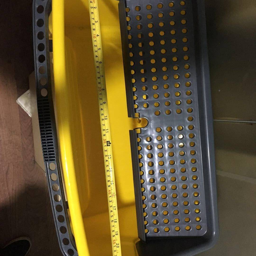 压云AAF08402F08402清洁户外桶B拖桶挤水水桶带白轮移动把榨水车