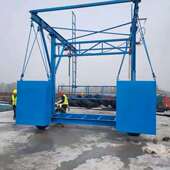 ?高架桥梁施工平台车 自行走伸缩护栏作业施工车 安全护栏台