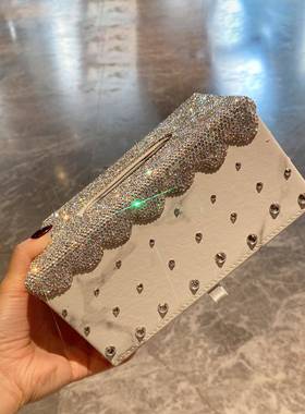 BJA奢抽高颜值纸巾盒家用客厅餐桌纸镶钻轻盒桌面创意精致摆件潮