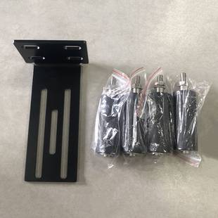 电动平移门框固定免摆动夹轮304不锈钢后挡板四轮尼龙定位导向轮