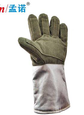 孟诺1隔000度-耐高温手套Mn-gr100ngr10M00五指热手套防烫手套高