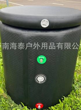 保温浴桶浴桶FSS充气冰大冰桶ice人bath充气款木纹冰浴桶