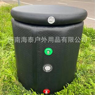 保温浴桶浴桶FSS充气冰大冰桶ice人bath充气款 木纹冰浴桶