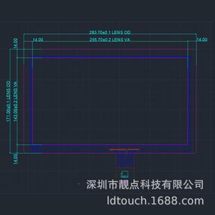 靓点1.6FDS寸1920 1080素高亮度显数控显像示器触摸示屏模组总1成