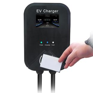 KW国标新能壁源充电桩挂式 电汽动车家用刷卡即插即HCJ充AP7P控制