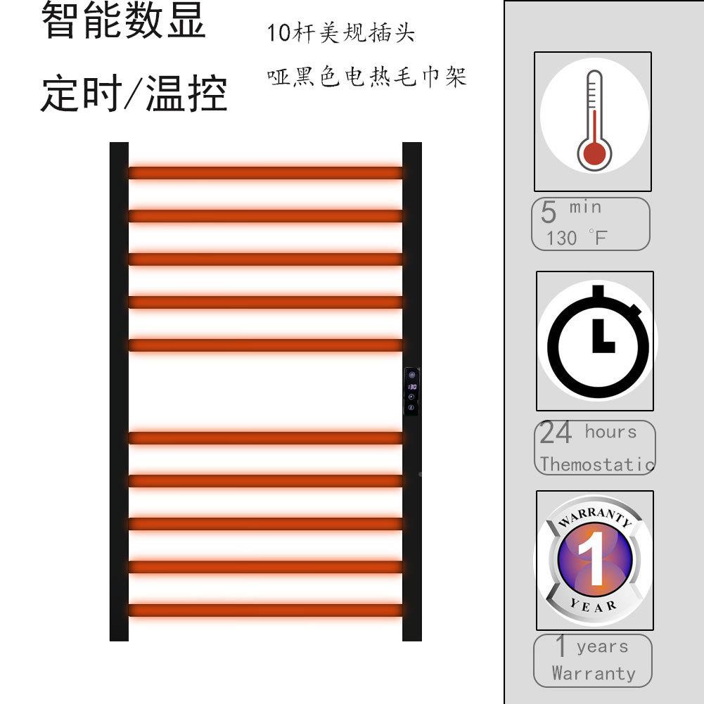 源头工智能定电厂热毛巾FR-DR-SQ架浴室加热毛巾杆液晶数显黑时恒