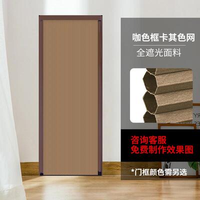 蜂巢形折叠推拉门客厅卫生间卧室隐形折叠移门隔热挡风印花隔断门