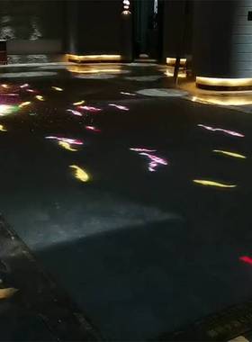 小孩体验踩鱼LED互动地砖屏 室内地板踩踏屏幕 500*1000mm箱体