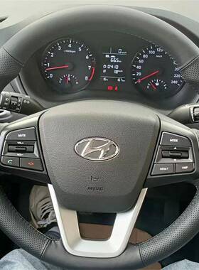 现代途I胜专用缝方向盘把套19新胜达悦动IX25X35悦动朗VSI动手缝