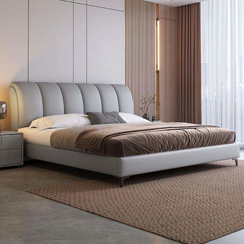 款轻米奢意爆式极简MSB高脚床主卧现代简约1.5米人双床18储物小户