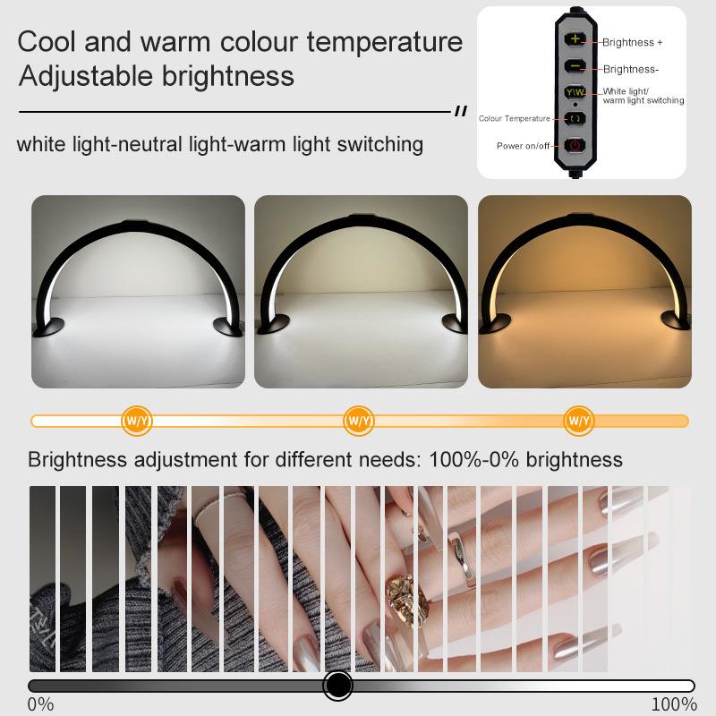 29寸可折叠分体式D美工甲作照面明台CS-E700灯LE灯桌美甲半月补光