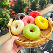 仿真甜甜圈模型摆件蛋糕店橱窗装 饰拍照道具烘焙甜品店柜台装 饰品