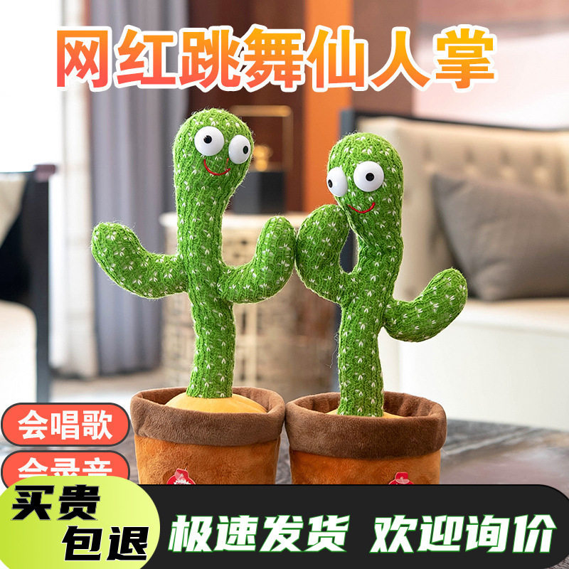 小孩太阳花仙人掌妖娆跳舞魔性