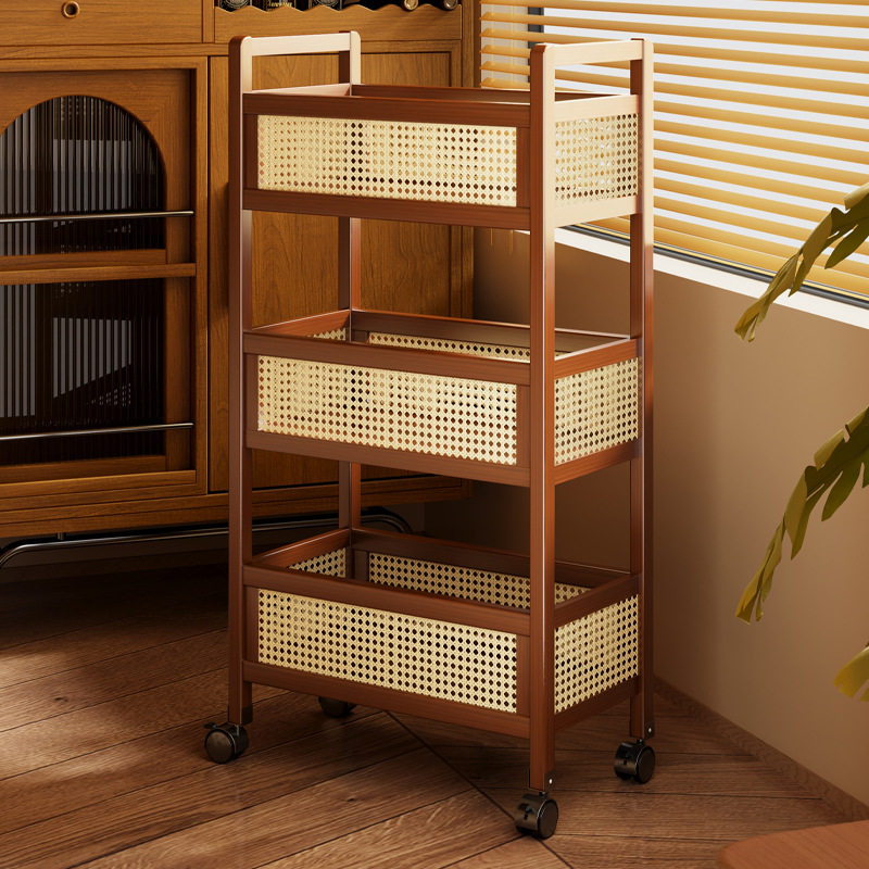 小推车置物架可移动落地多层零食