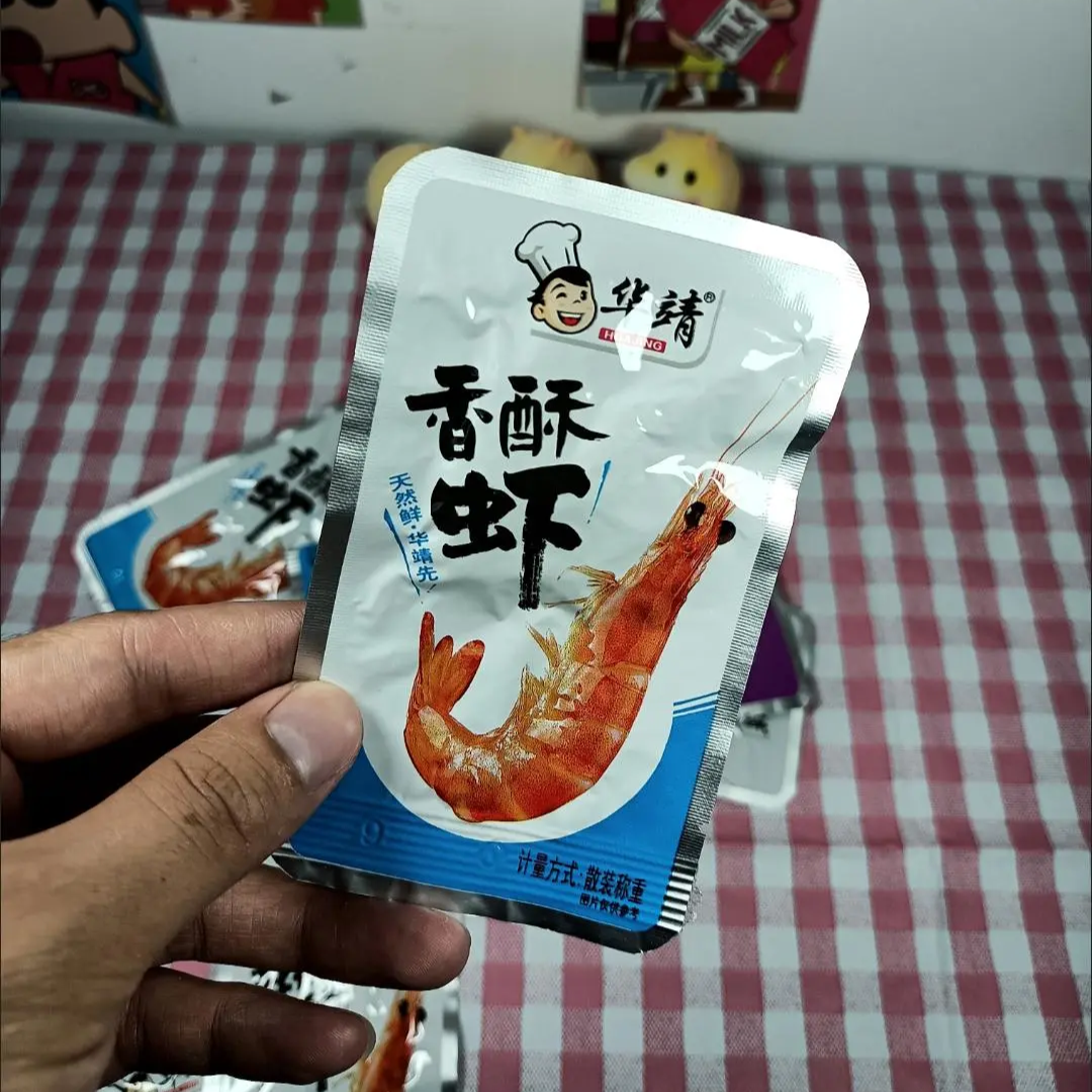 【抢】华靖小虾仔即食麻辣休闲小零食糖醋虾仁基围虾干